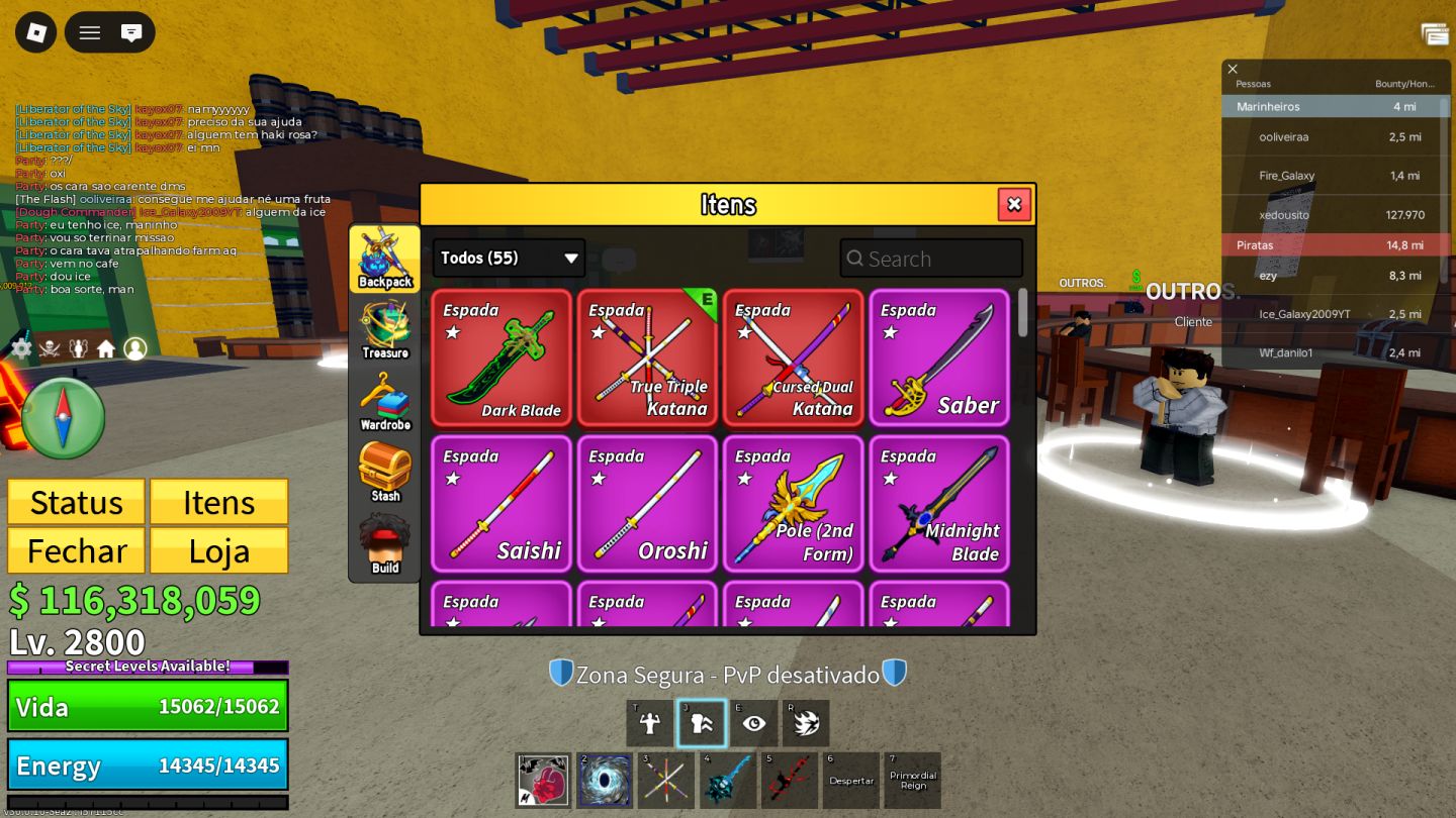 Conta Blox fruit