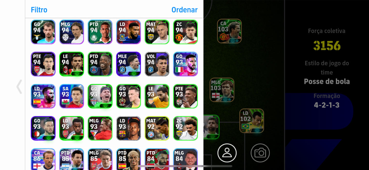 Conta Efootball Jogadores raros