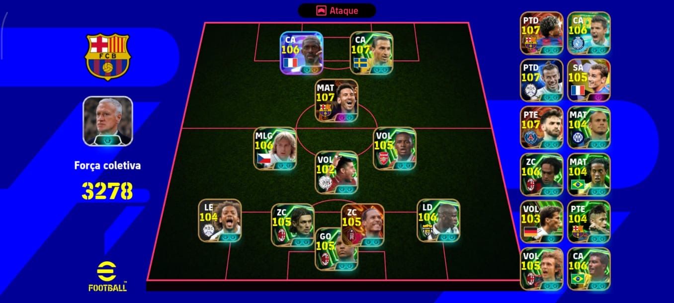 CONTA EFFOTBALL BRABA DO MESSI, YAMAL E KAVARA BIG TIME
