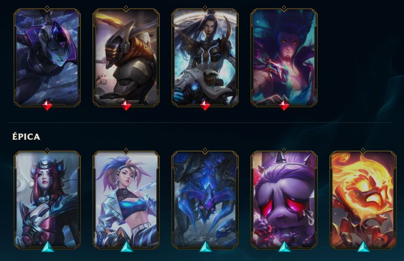 Conta League of Legends-Nível 301-93 Skins-1 Mítica-9 Lendárias-97 Campeões
