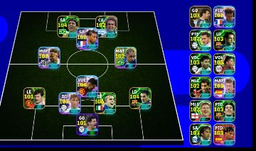 Conta muito forte de efootball com 3194 de força