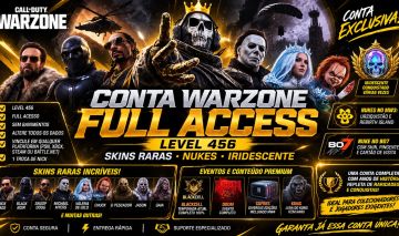 Conta Warzone Full Acesso Level 456 | BlackCell | Skins Raras | Nukes