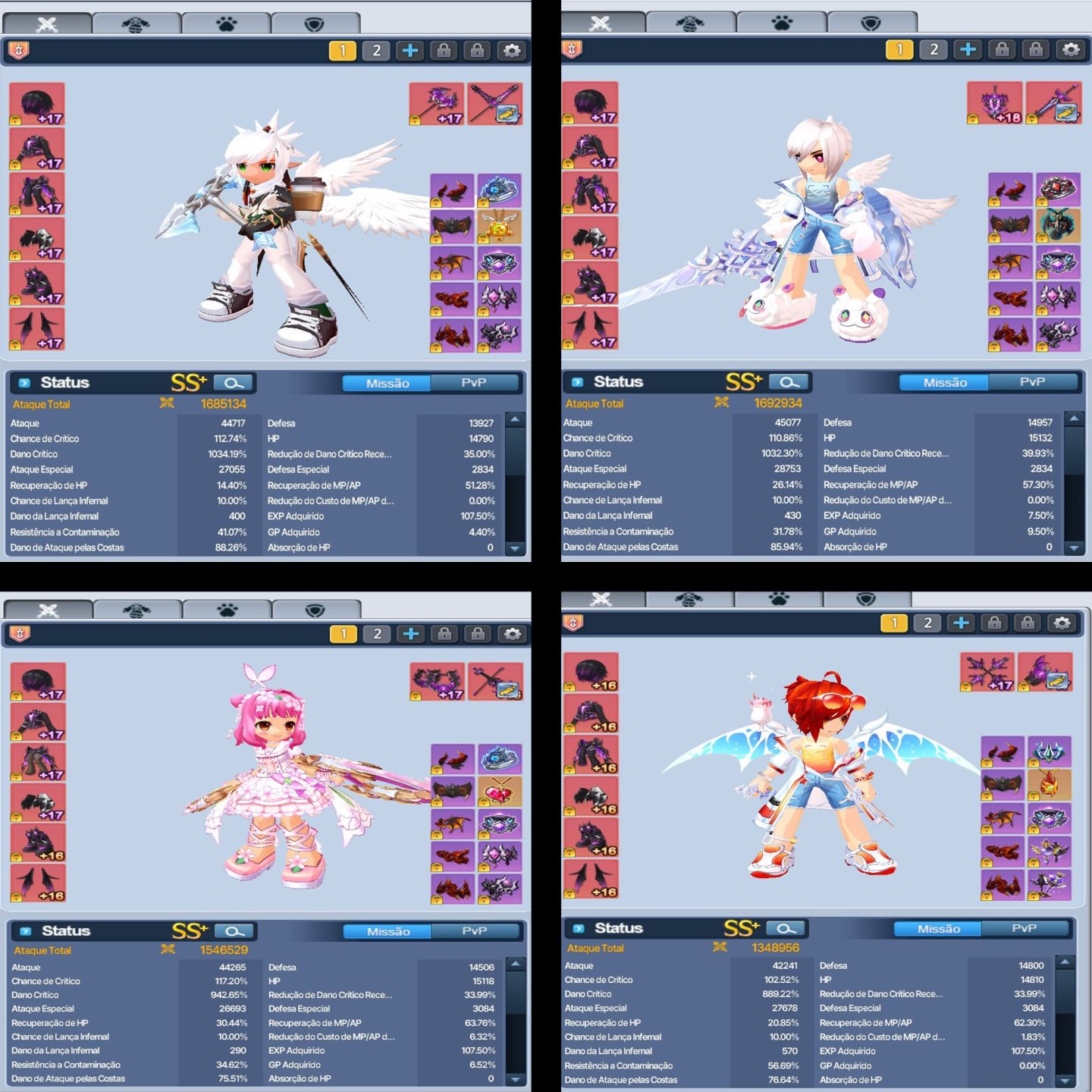 Conta EndGame C LvL 820 | 25 Chars Full 1.6KK+