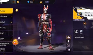 CONTA FREE FIRE/CONJUNTO SAMURAI SANGRENTO!!!!