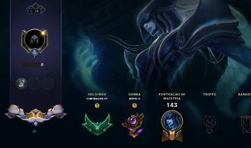 CONTA LOL LVL 38 ESMERALDA IV (ÓTIMO MMR)