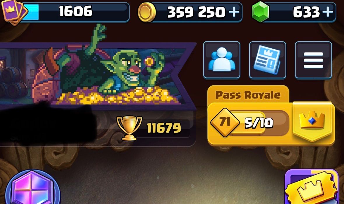Conta Clash Royale, 8 ANOS, PASSE ATIVO, +16 EVOS, DECK LVL16, TORRE REI LVL16