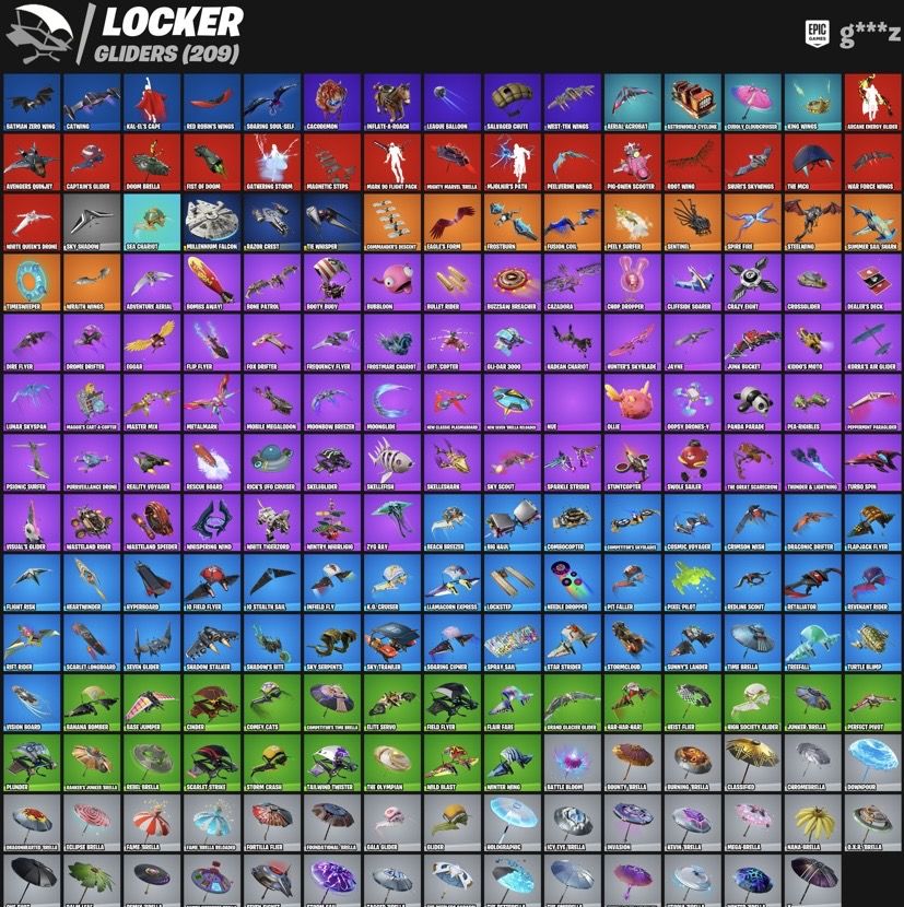 CONTA FORTNITE 218 SKINS + 2.350 V-BUCKS (Valor negociável)