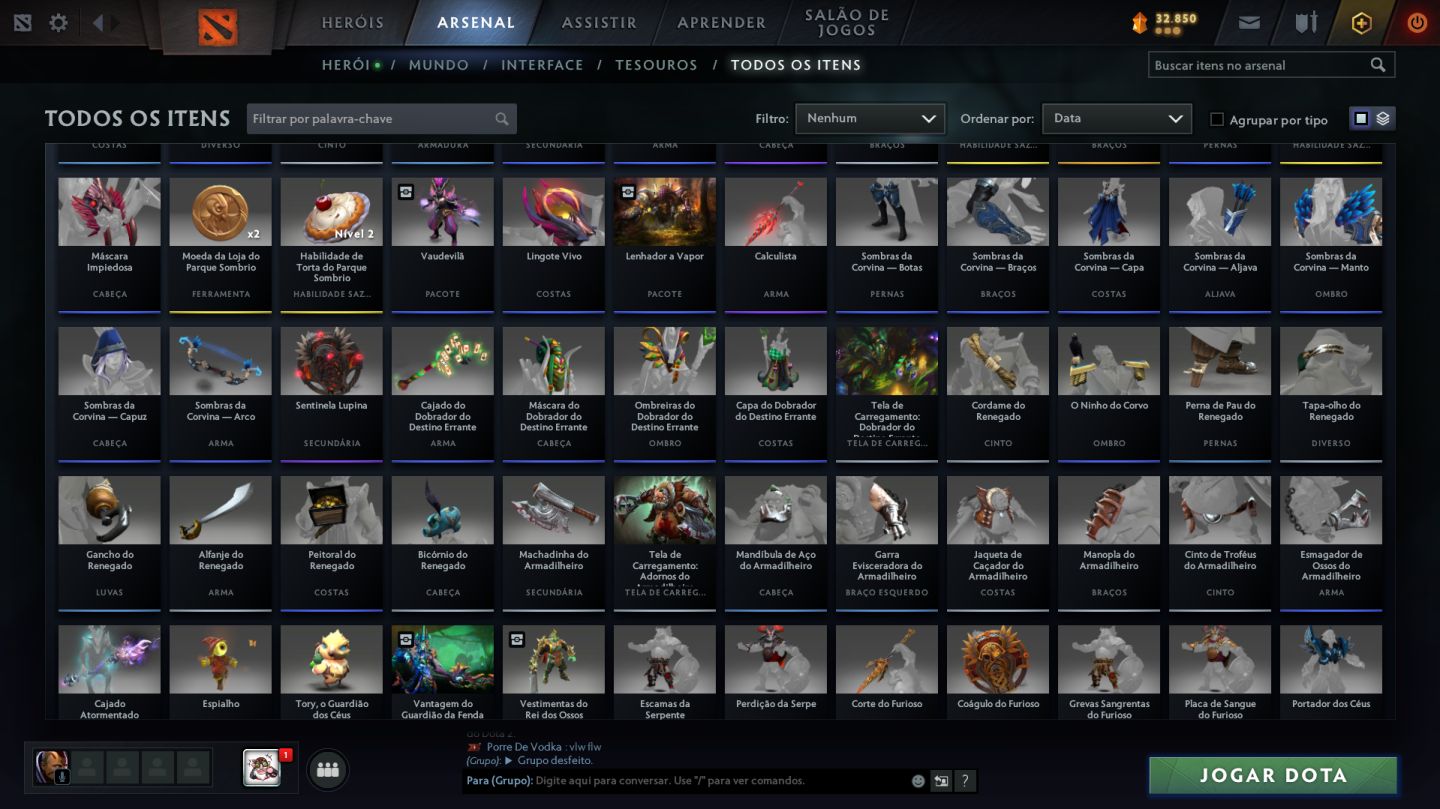 Conta Dota 2 Cruzado 2 Behavior 11.981/12.000 - 1.859 MMR Main Pool