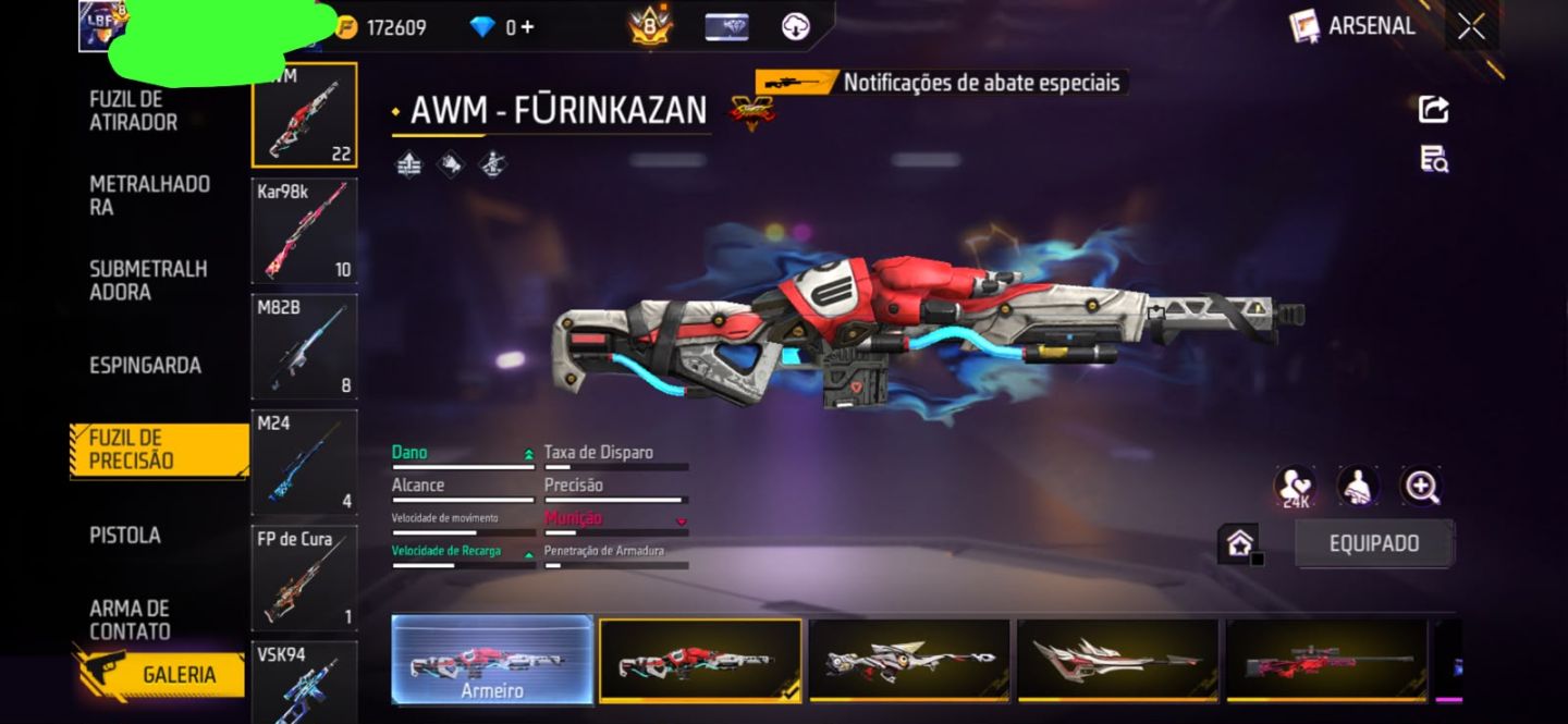 Conta de free Fire ex verificada com banner da LBFF