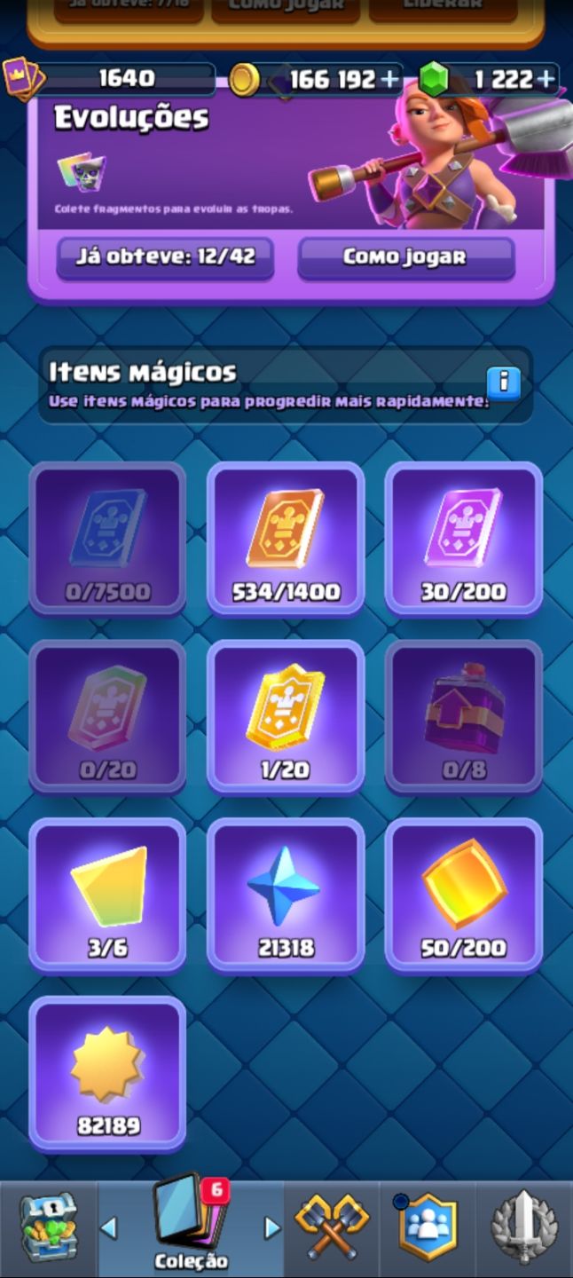 Conta Clash Royale nível 16