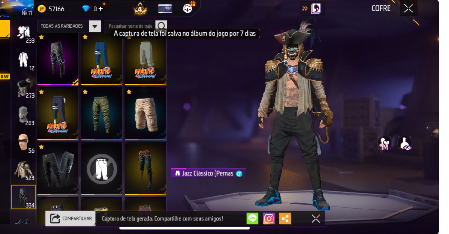 CONTA DE FREE FIRE | SUPER GEMADA, 521 PEITA | FULL ATT, PASSE ANTIGO | PROMOÇÃO