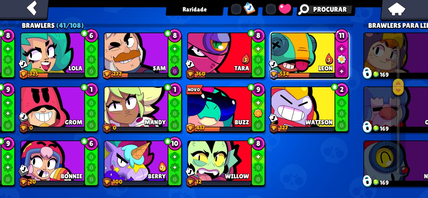 Conta DE 2019 | 8316 troféus, 41 brawlers | MUITAS SKINS
