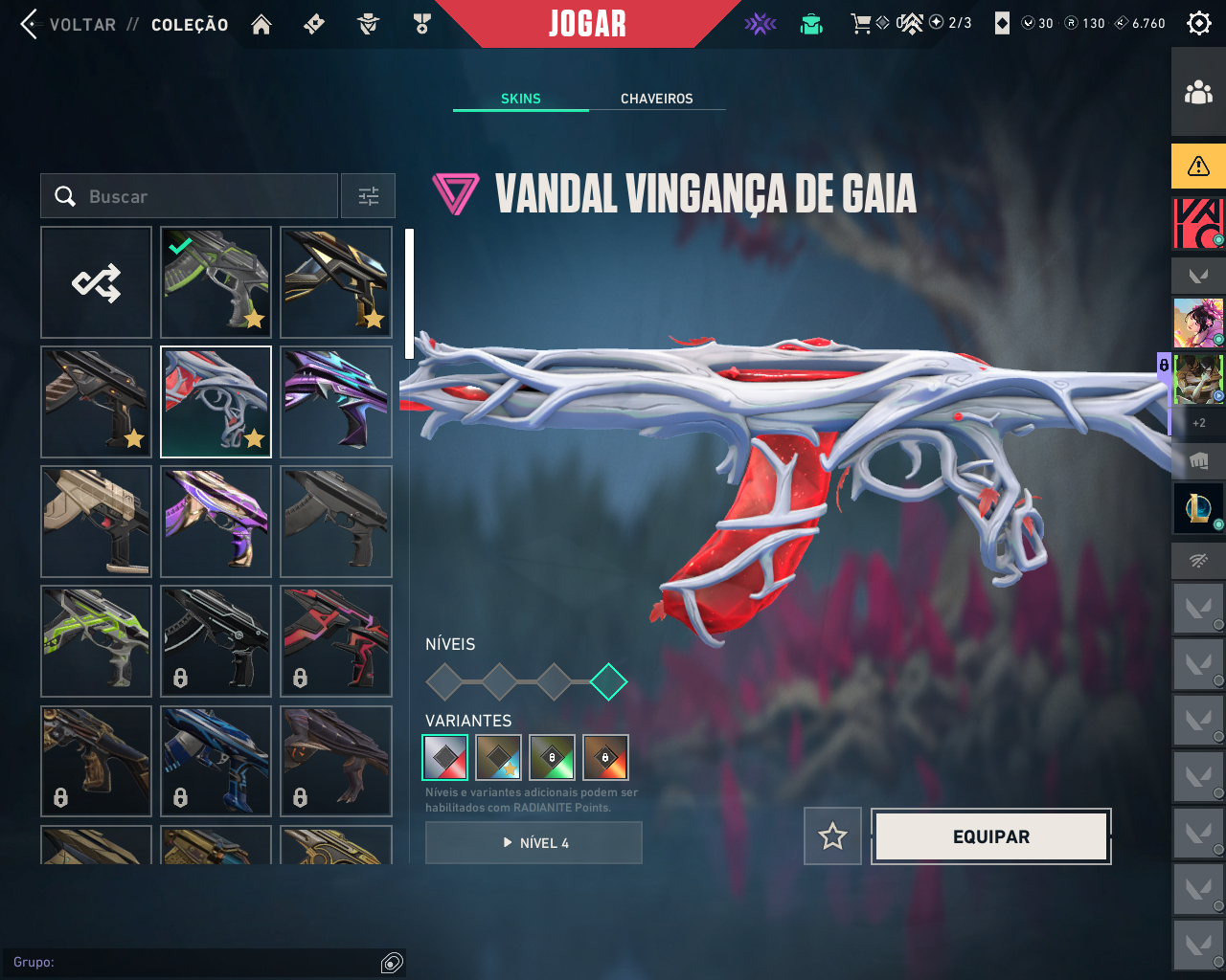 Conta valorant com mais de 1.300 gastos