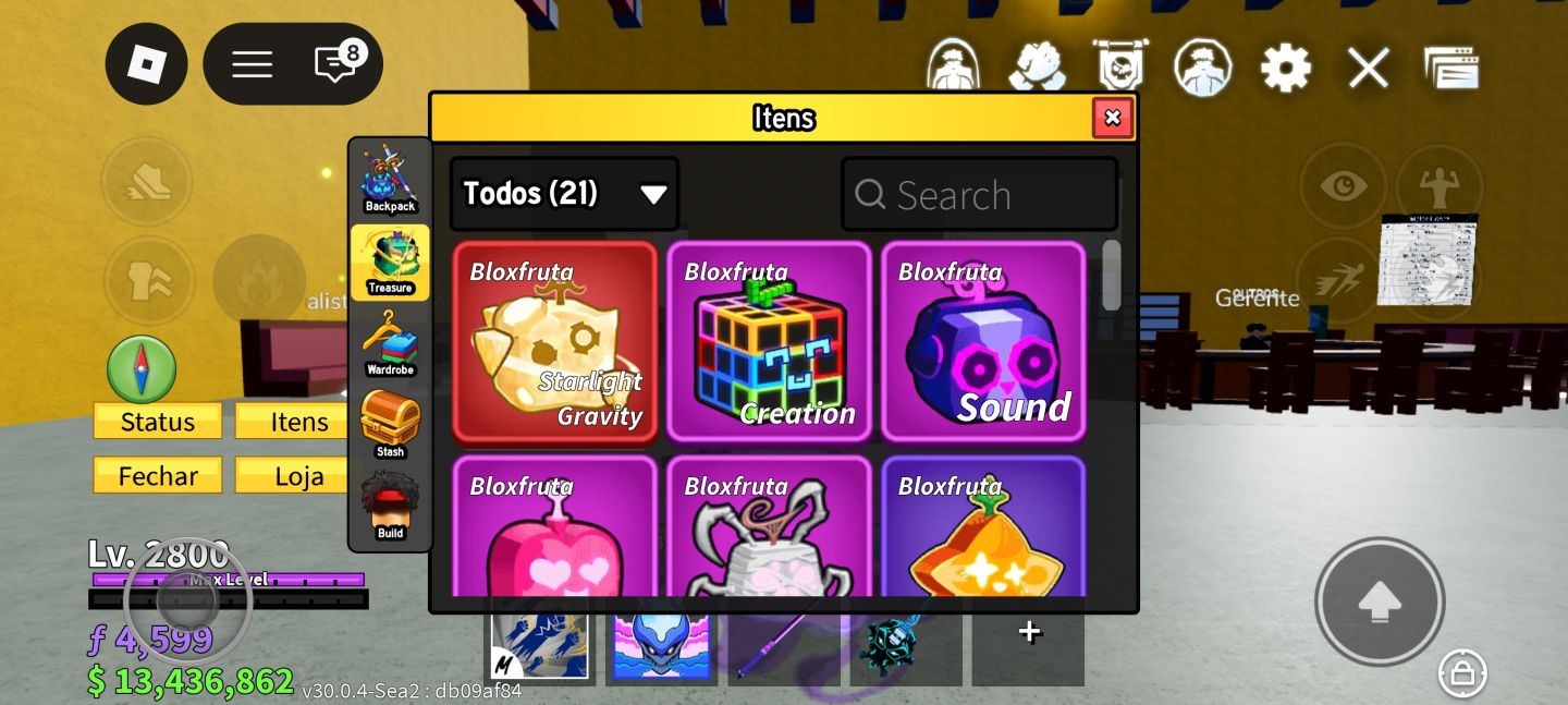 CONTA BLOX FRUITS LVL MAX | HUMAN V4 + STARLIGHT GRAVITY + CDK + TTK