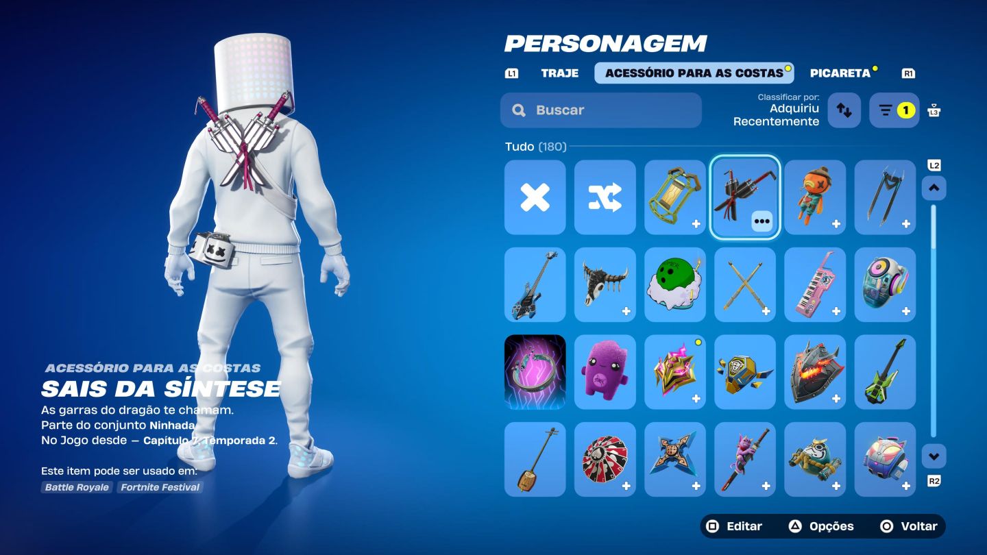 Conta fortnite com passes e skins raras, banner etc