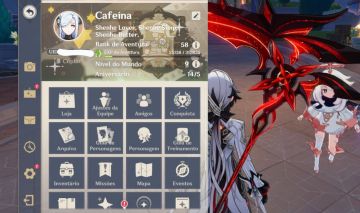 Conta Genshim Impact AR58 com 7 T5 limitados e 9 Armas 5 estrelas