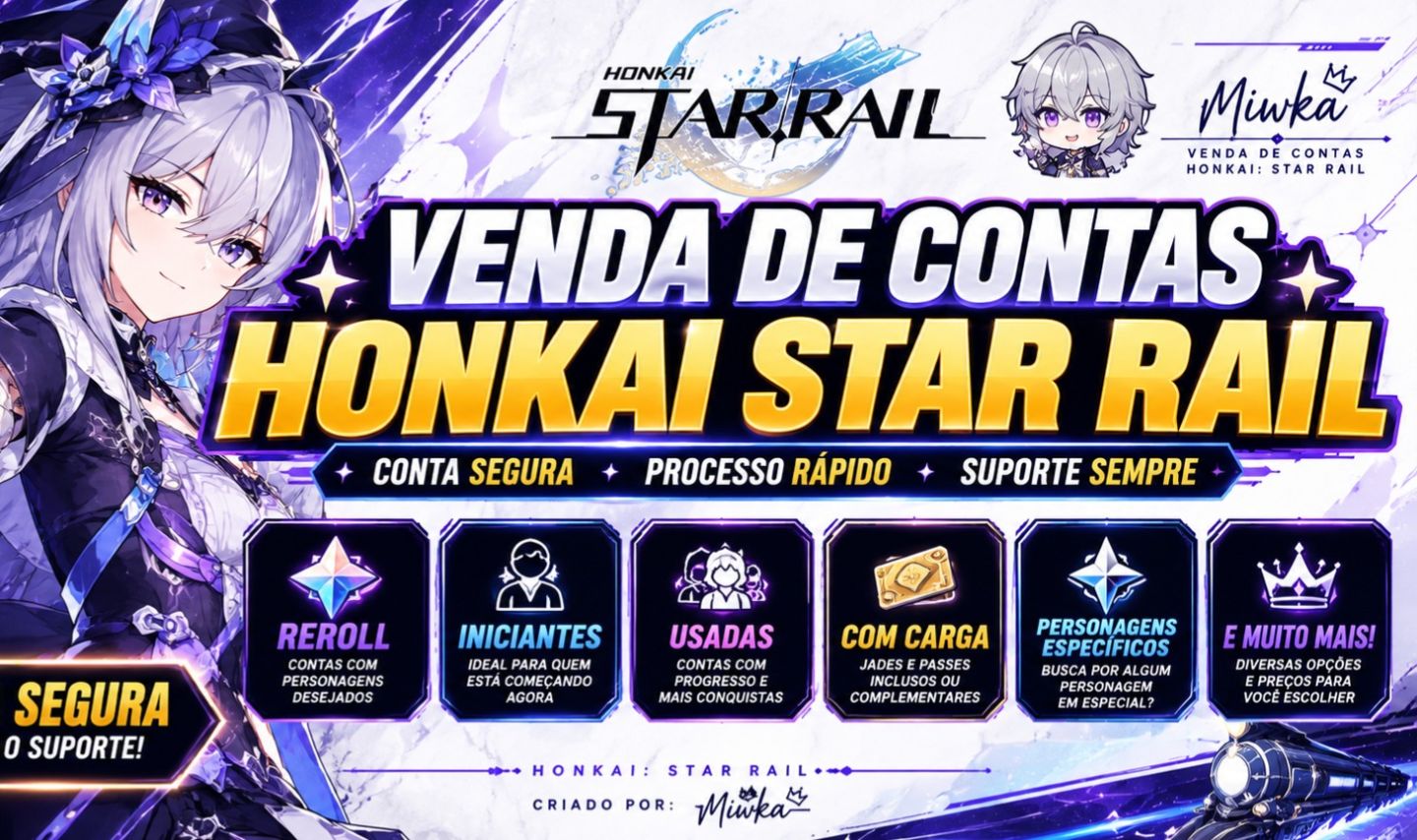 Contas Honkai Star Rail - Limitados Garantidos & Desapegos | Full Acesso