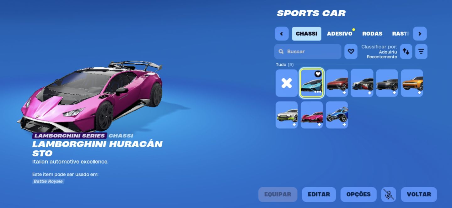 CONTA FORTNITE À VENDA | SKINS RARAS, CARROS BMW E LAMBORGHINI, EMOTES...