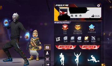 Conta de ff antiga com emote raros