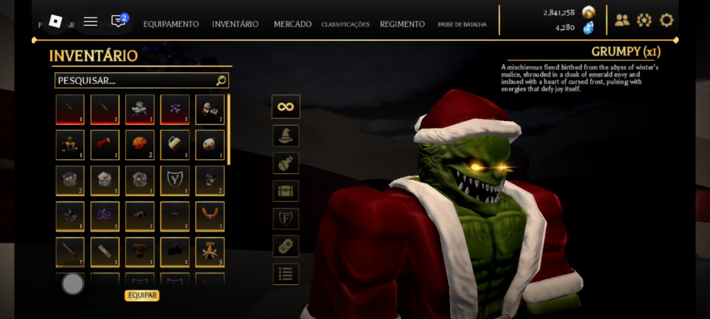 CONTA DE ROBLOX MUITO BOA DIVERSAS COISAS FOCADA EM AOTR E OUTROS