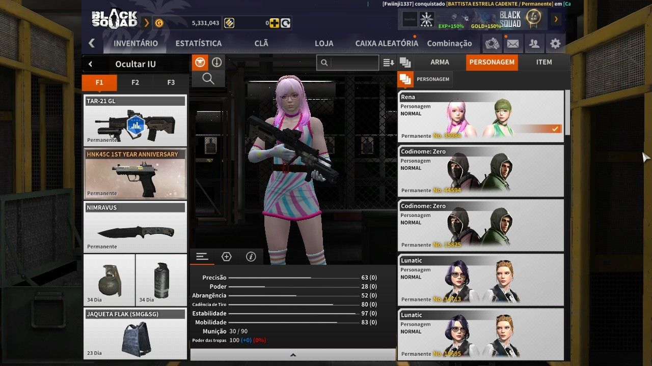 CONTA BLACK SQUAD - CONTA STEAM