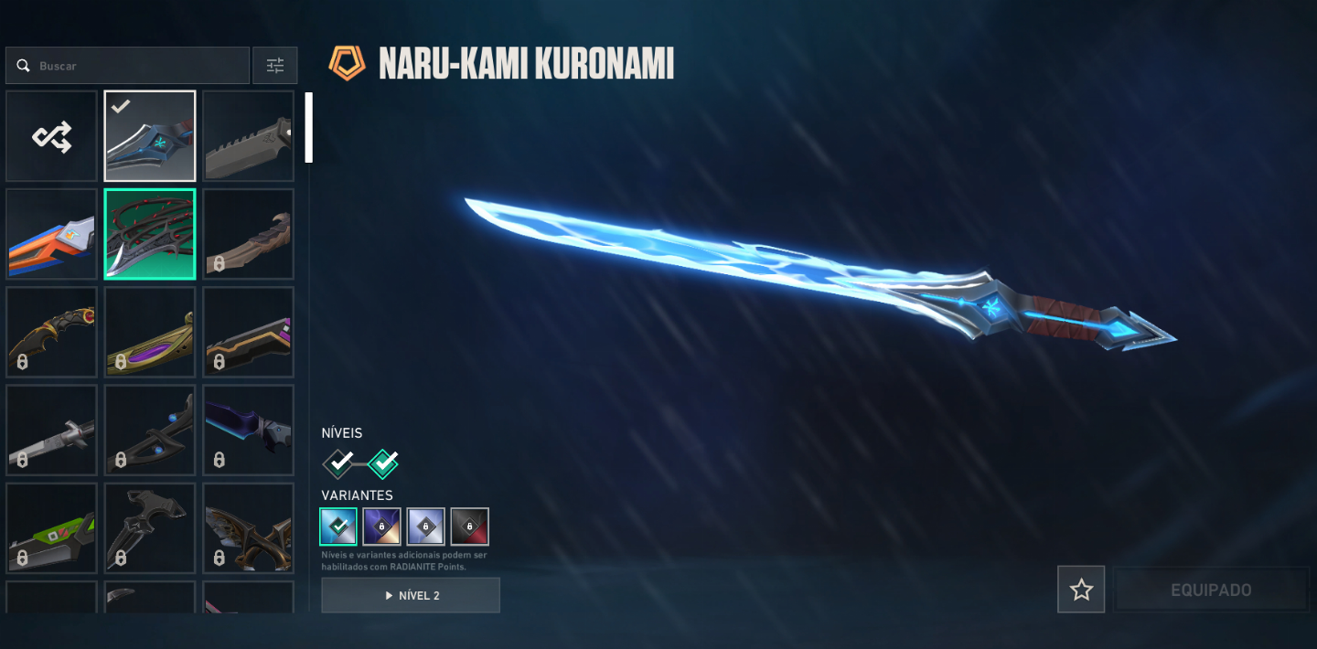 Conta Valorant Skins Kuronami 2.0 / Roseral Sombrio