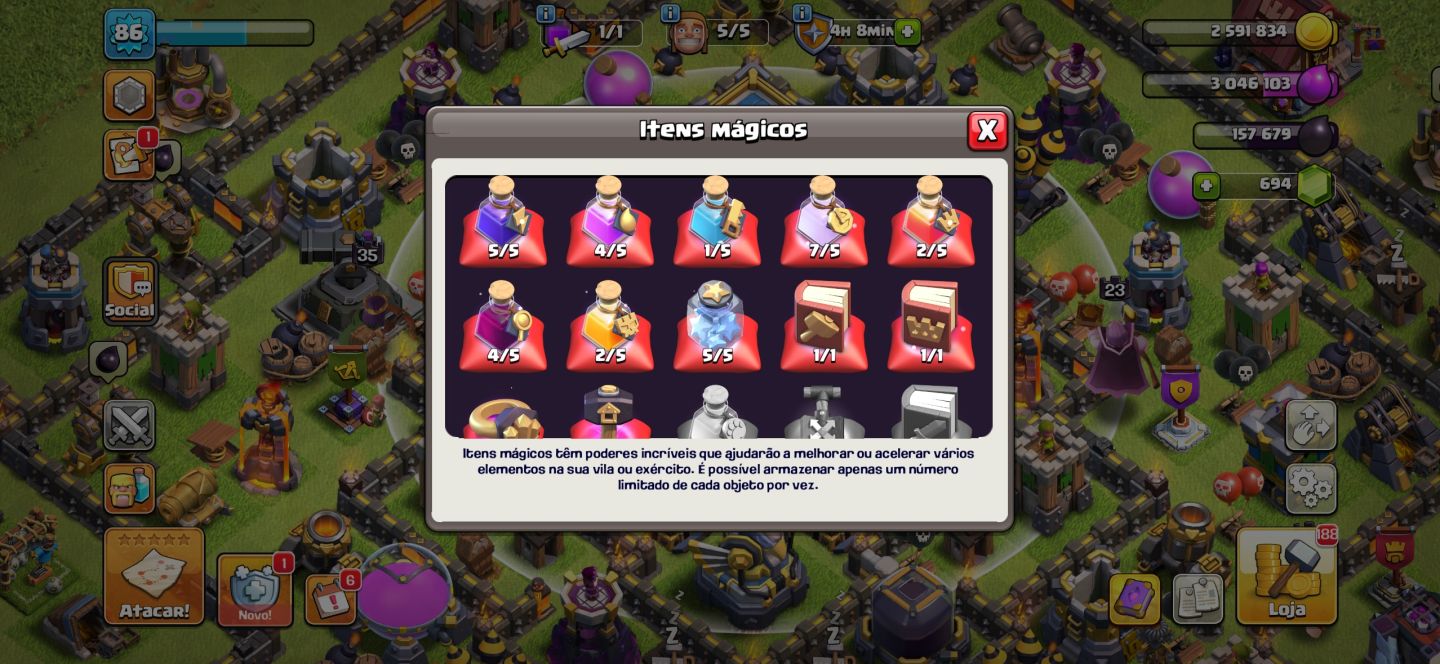 Contas Clash Of Clans Cv 12 Bem Upada | Full Acesso
