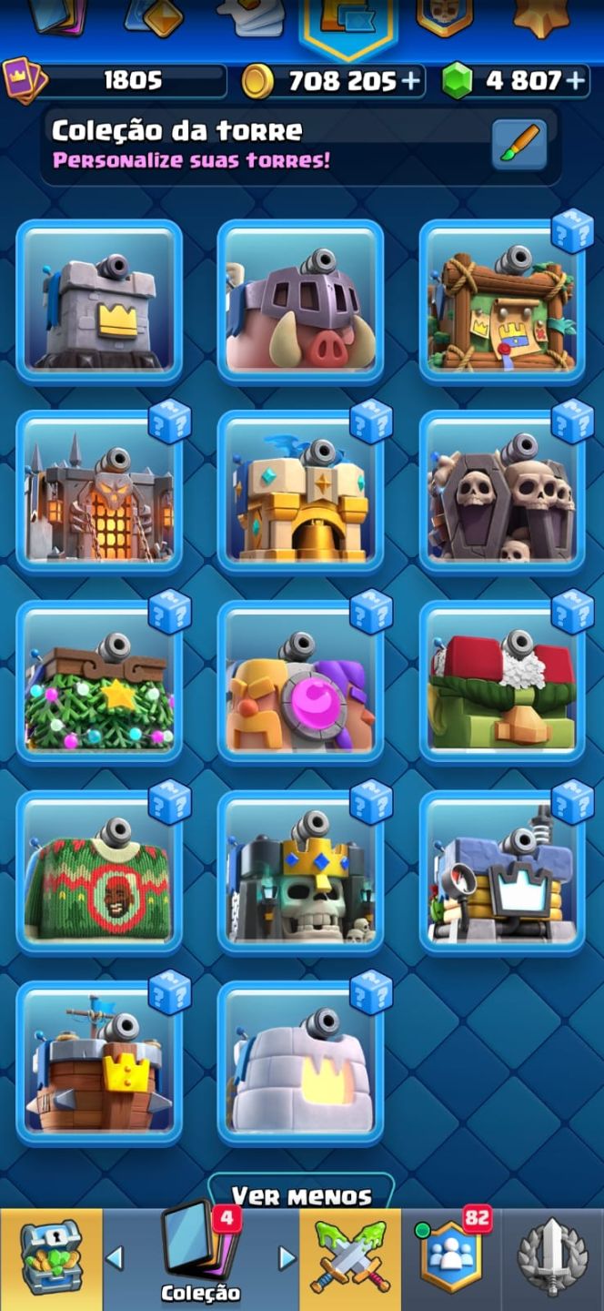 9 ANOS Clash Royale 14K+ Troféus 24 Cartas Nvl 16 560k Pts de Elite Full