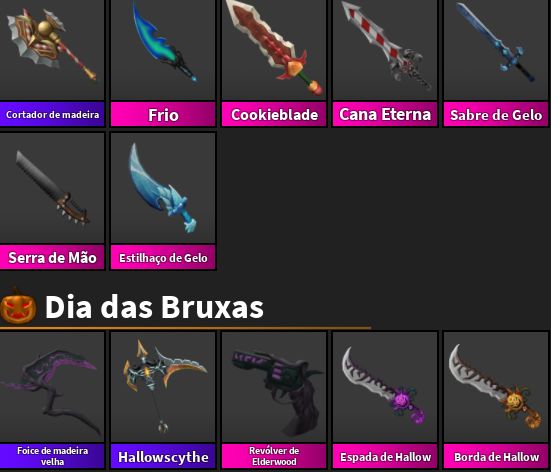 [MELHORES PREÇOS] GODLYS | CHROMAS | Murder Mystery 2 | MM2 (ROBLOX)