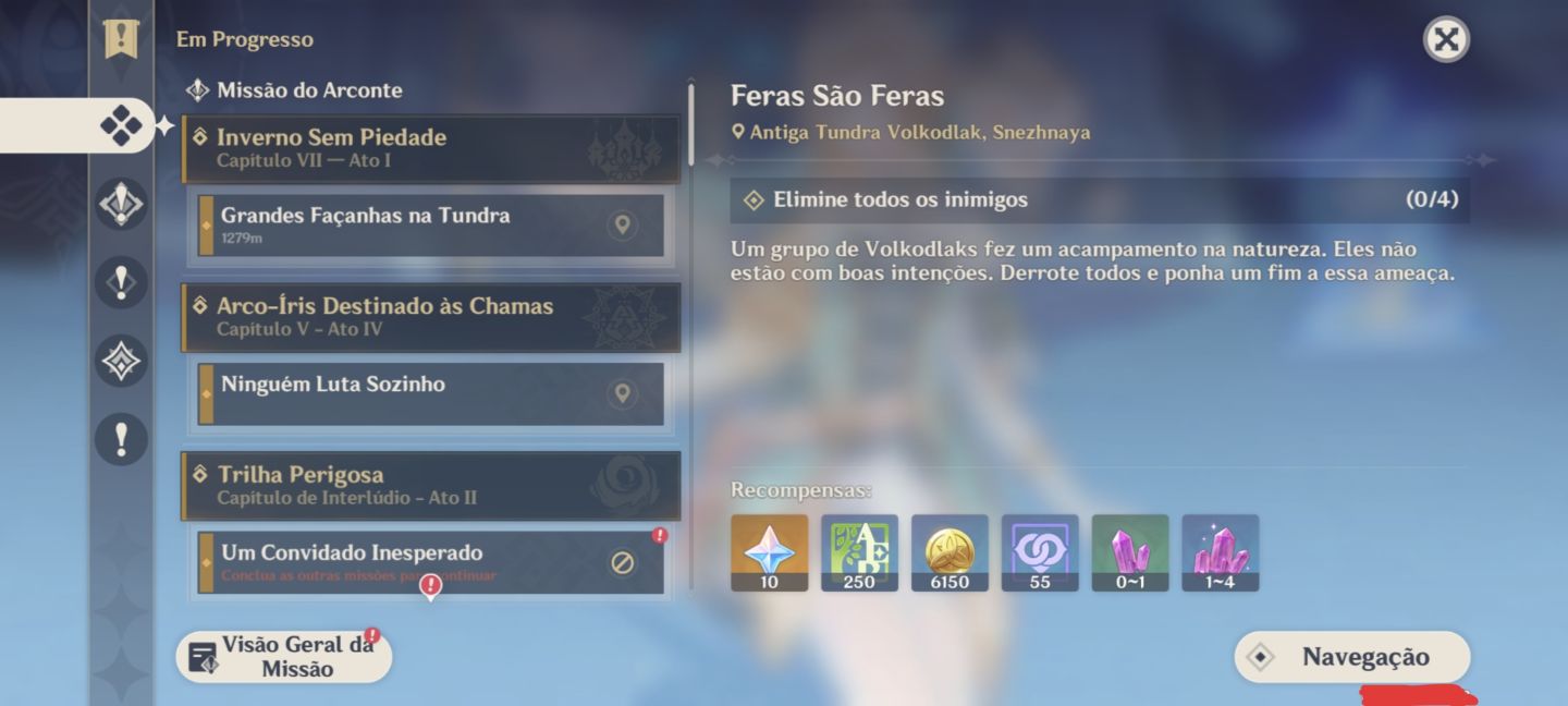 Conta de genshin com Vesna e Vodyanitsa e 90 pulls