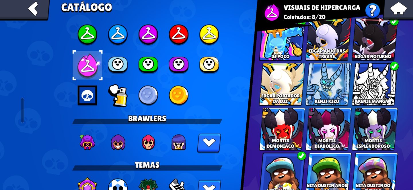 Contas-brawl-stars 101 brawlers / muitíssimas skins / 30k