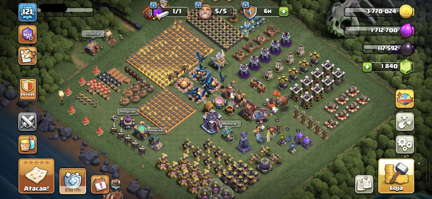 Conta Clash of Clans - CV15 Encaminhada (para sair rápido)