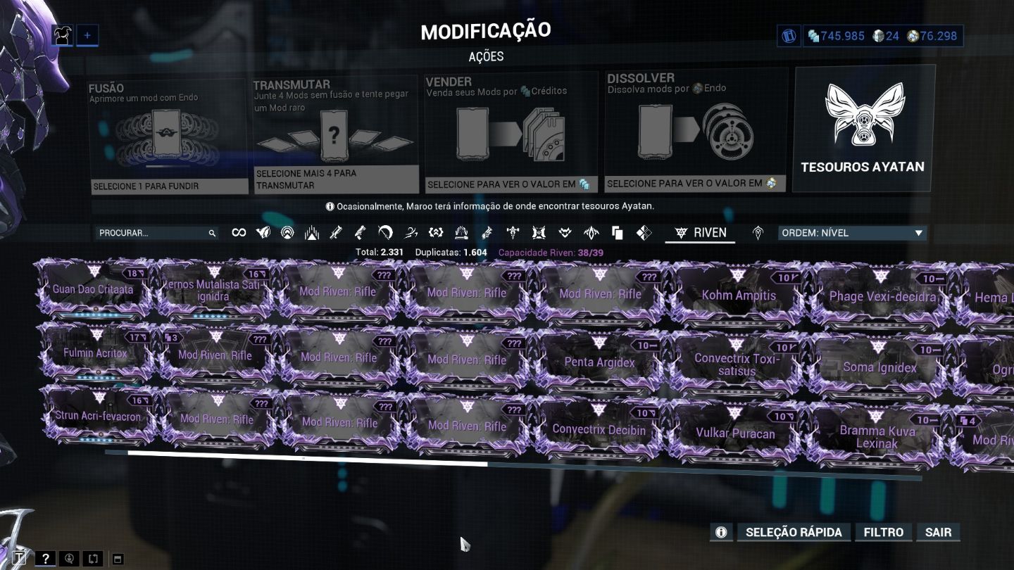 Desapego Warframe - MR21, frame buildados e Conta Vinculada a Steam