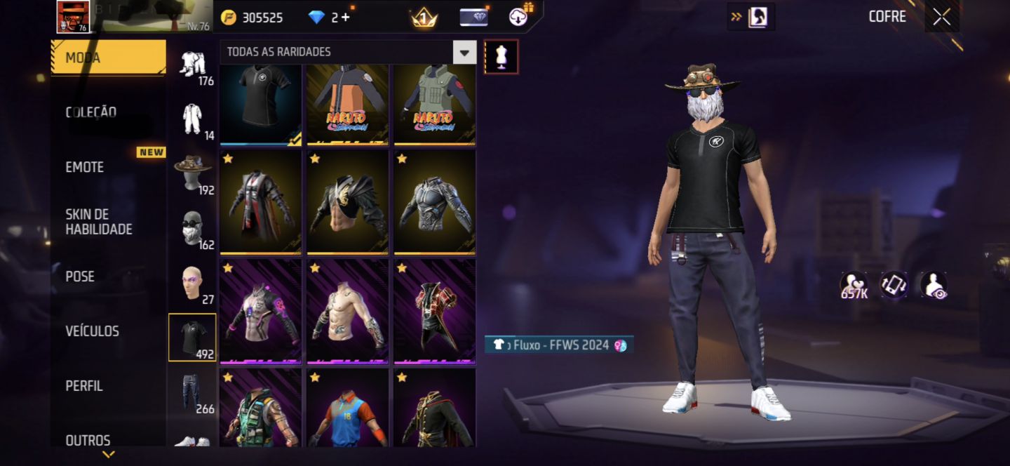 Conta gemada e antiga free fire