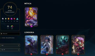 CONTA 100% SEGURA - 74 SKINS - NIVEL 104 - 150 CAMPEOES - OURO 2