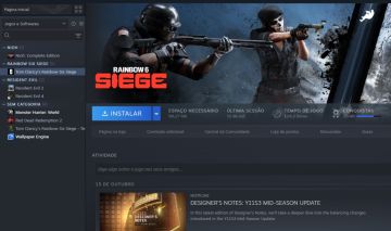 Conta Steam com jogos clássicos e Famosos tendo como jogo online Rainbow Six