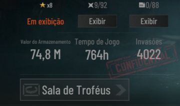 Conta de arena brekout com 74m de armazem e 1 faca paga