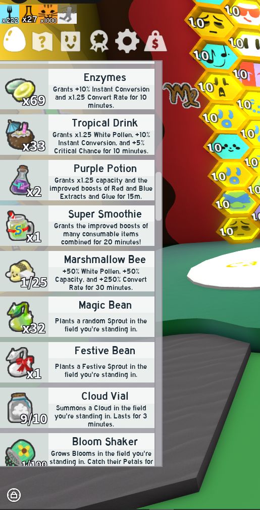 Conta Bee Swarm Simulator | 47 Abelhas Lv.10 | 13 Miticas | 6 De Evento