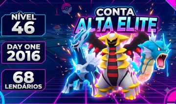 CONTA POKÉMON GO NÍVEL 46 CONTA DAY ONE (2016) + LENDÁRIOS E RECURSOS