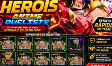 ANIME DUELIST - HEROIS LENDARIOS / SHINE - JOGO DO CLASH WAR