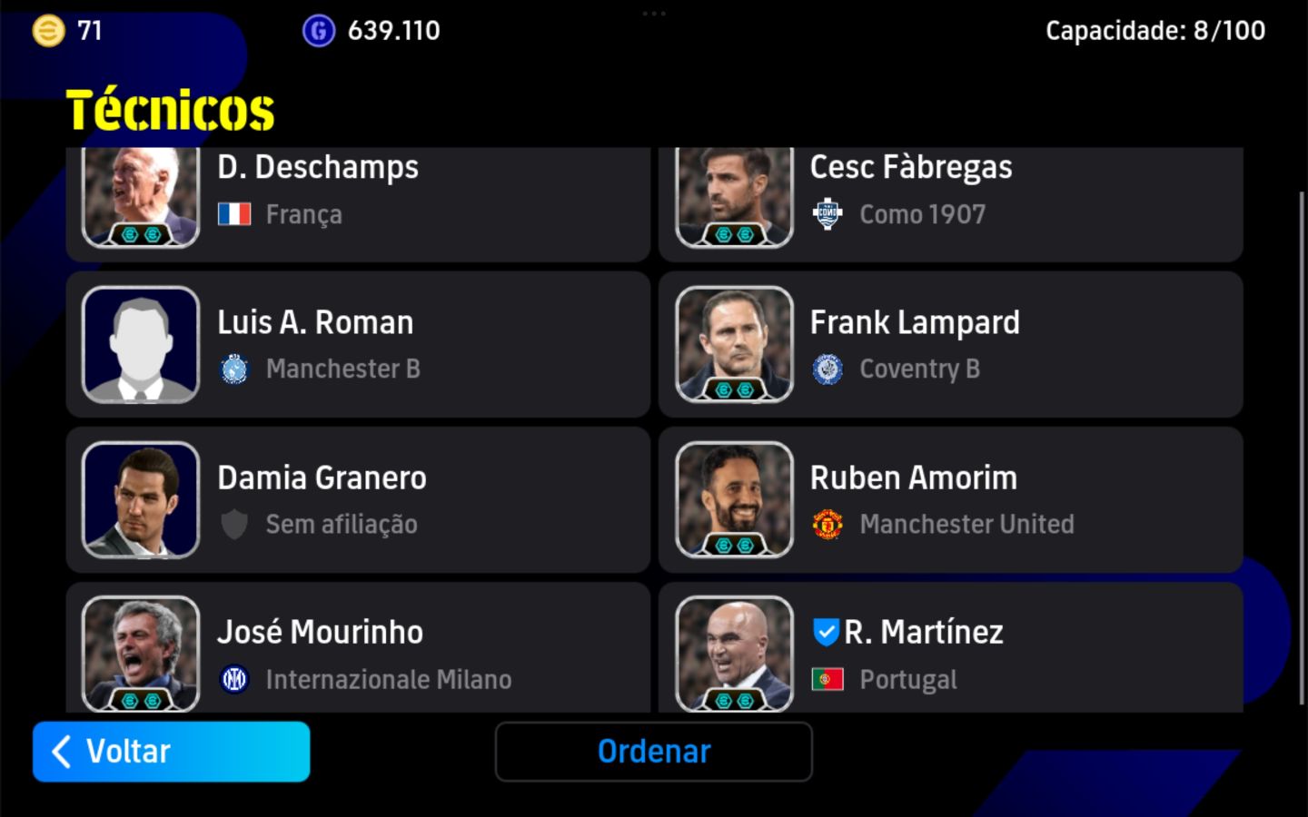 Conta meta Efootball Mobile força coletiva 3282