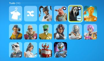 CONTA FORTNITE 14 SKIN (GHOST FACE + FOICE)