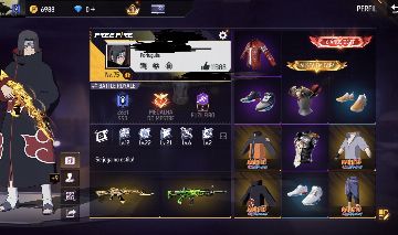 Conta de free fire muito gemada e antiga