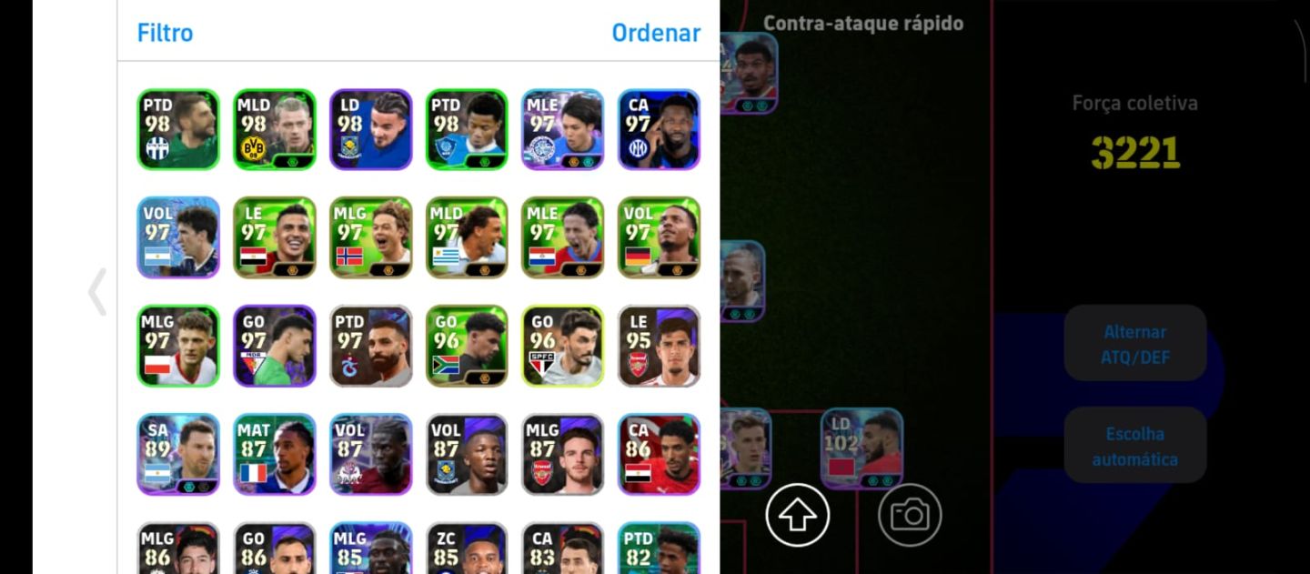 Conta efootball com rei Pelé