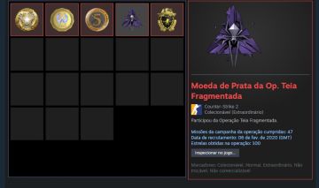 CONTA ANTIGA CS2 PRIME - 5 MEDALHAS (PREMIER DISPONIVEL) + 200Hrs - 100% SEGURO