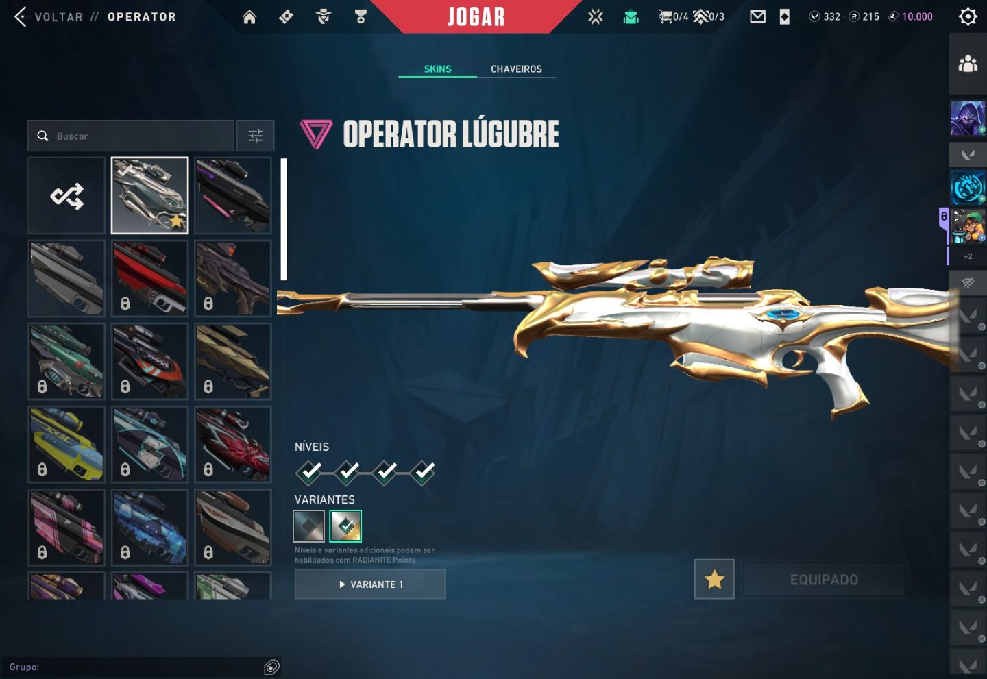 CONTA VALORANT 20+ SKINS | LVL 276 | ASCENDENTE 2