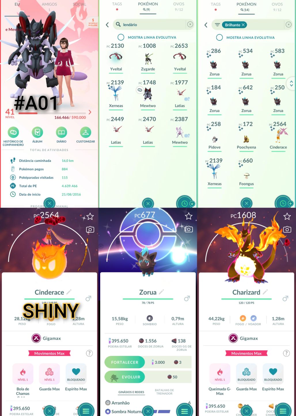 DIVERSAS CONTAS DE POKÉMON GO - Promoção!! do Nível 20 ao 40!!