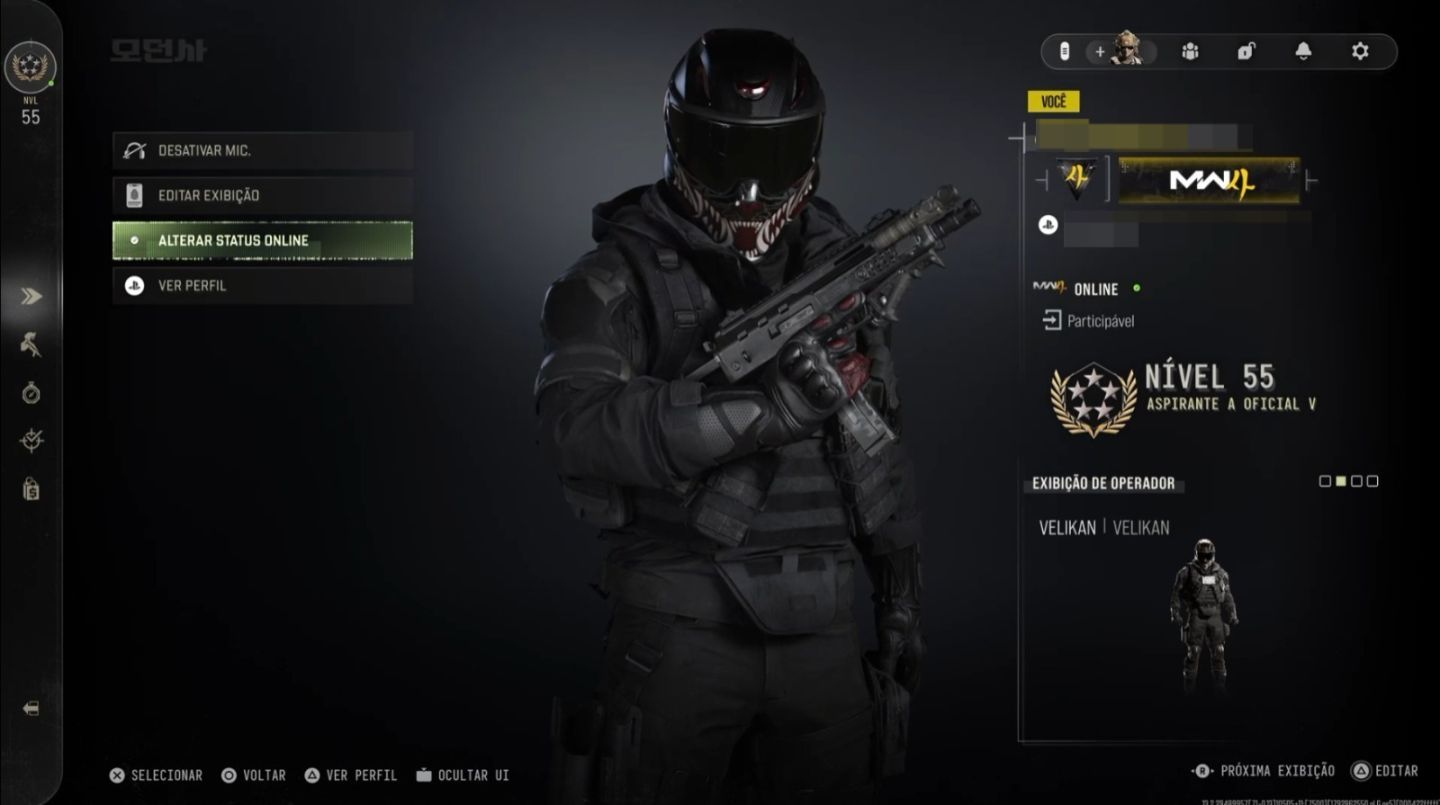 Contas Warzone/MP MW4 Upadas Level 55 + Armas Metas + Full acesso
