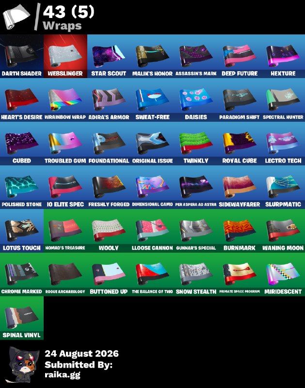[53 SKINS] Naruto | Driftwalker | The Foundation | Ronin | Inferno | Rei do Gelo
