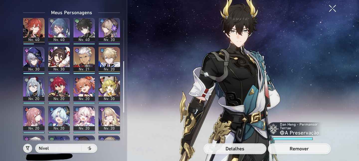 CONTA HSR barata|| Acheron, Sparsie, Robin, Silver Wolf9 | Muita Jade para Farm+